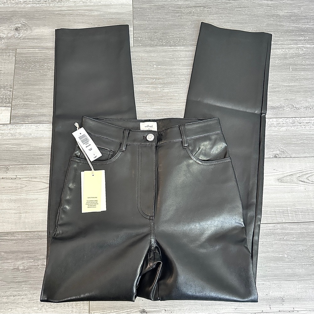 Aritzia Wilfred Melina pants black brand new with tags Wardrobe Classic